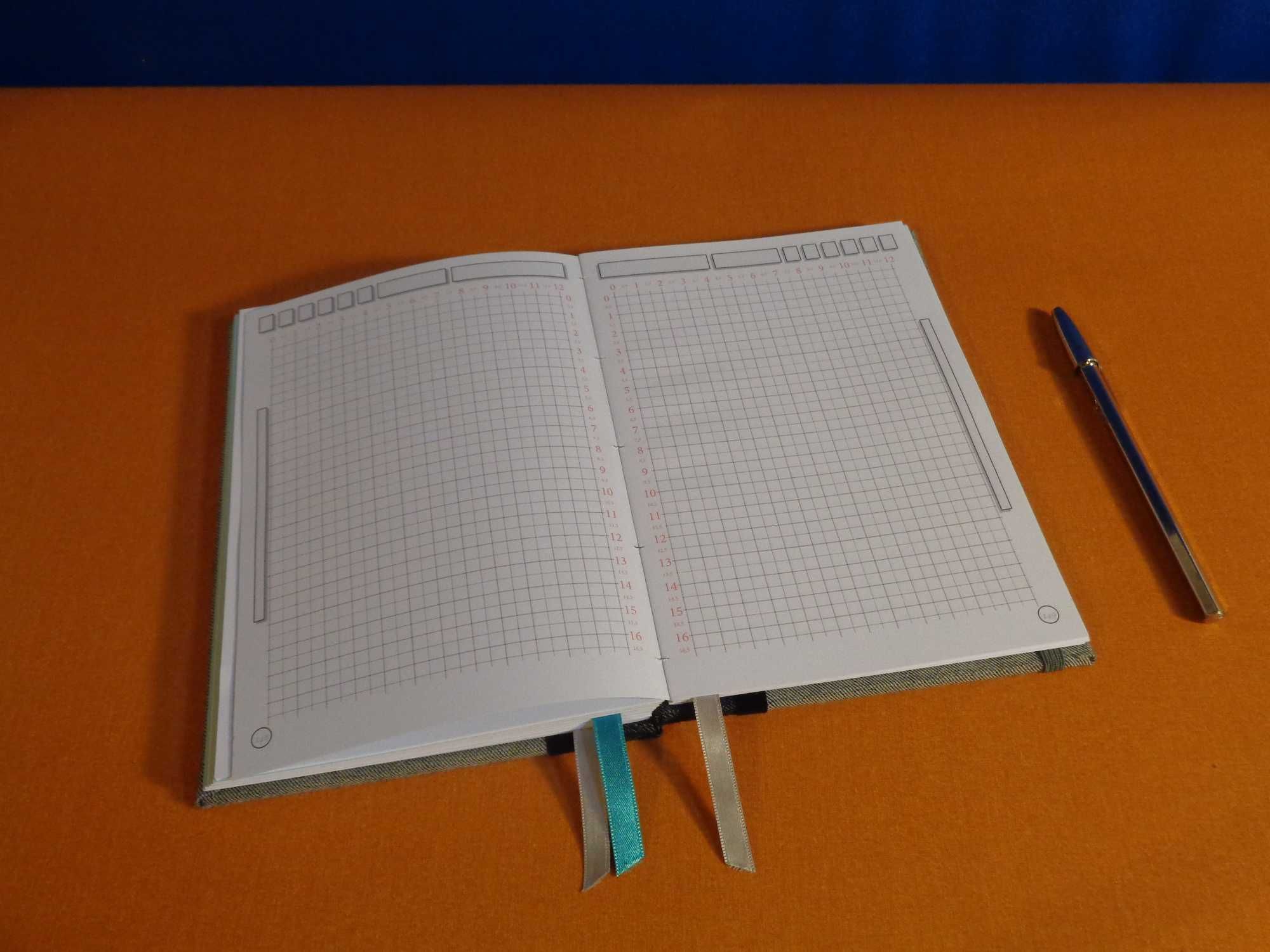 Caderno A5 de Costura Copta. Feito à mão. Hiper resistente e flexível.