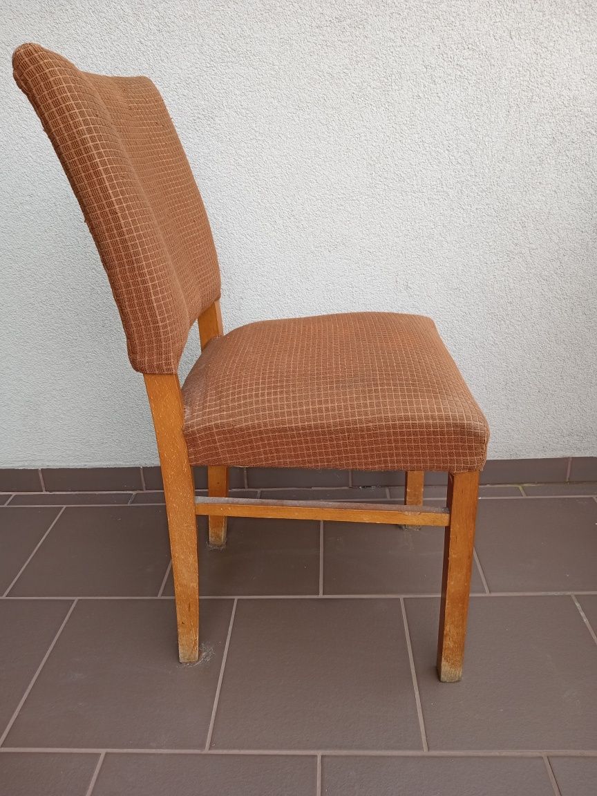Krzesło drewniane PRL/5 sztuk