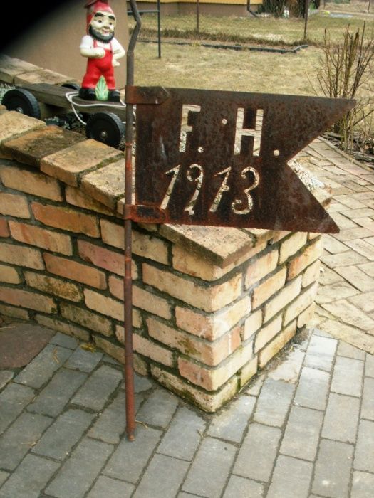 Wiatrowskaz kurant na dach chorągiewka 1913 rok