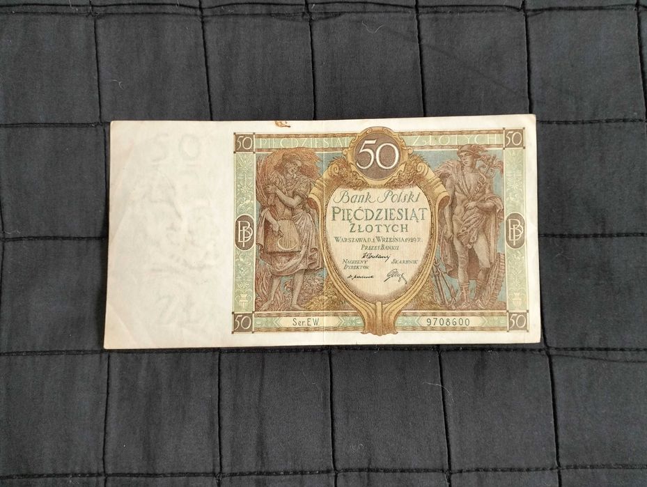 50 złotych 1929 r., Banknot, seria EW
