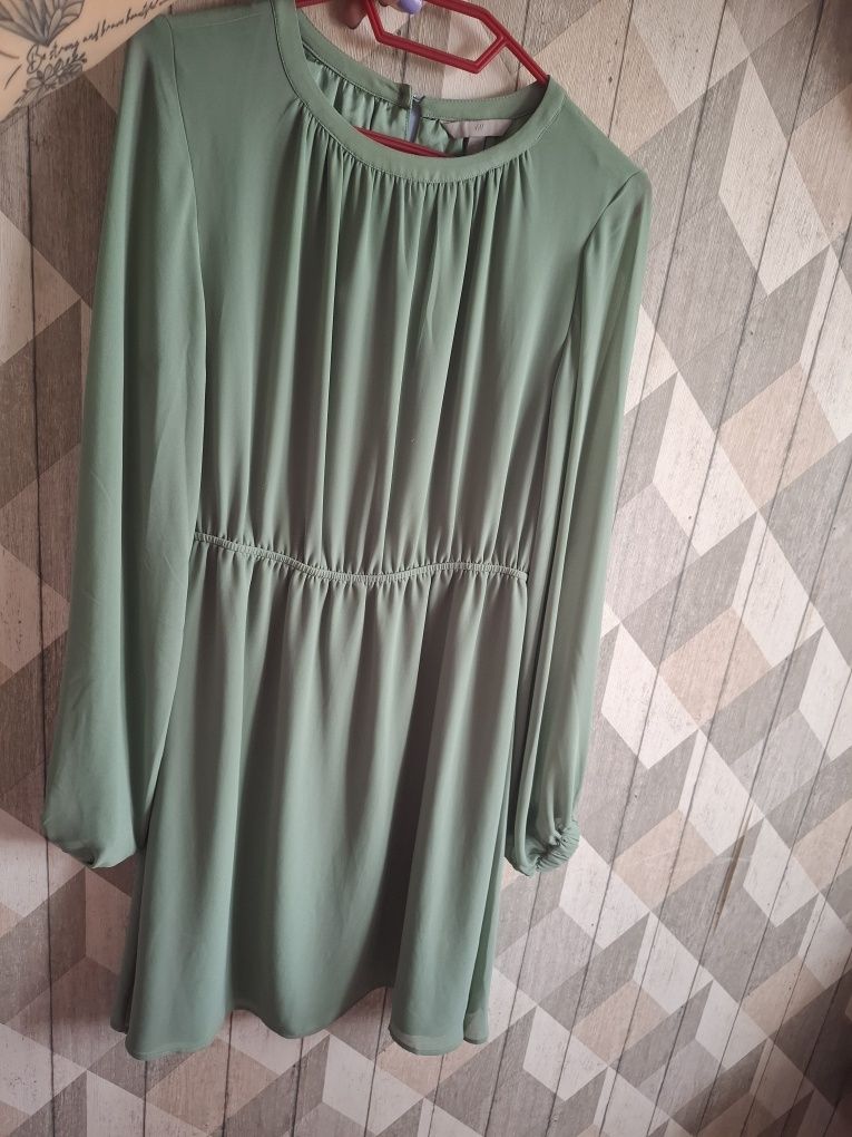 Sukienka h&m khaki