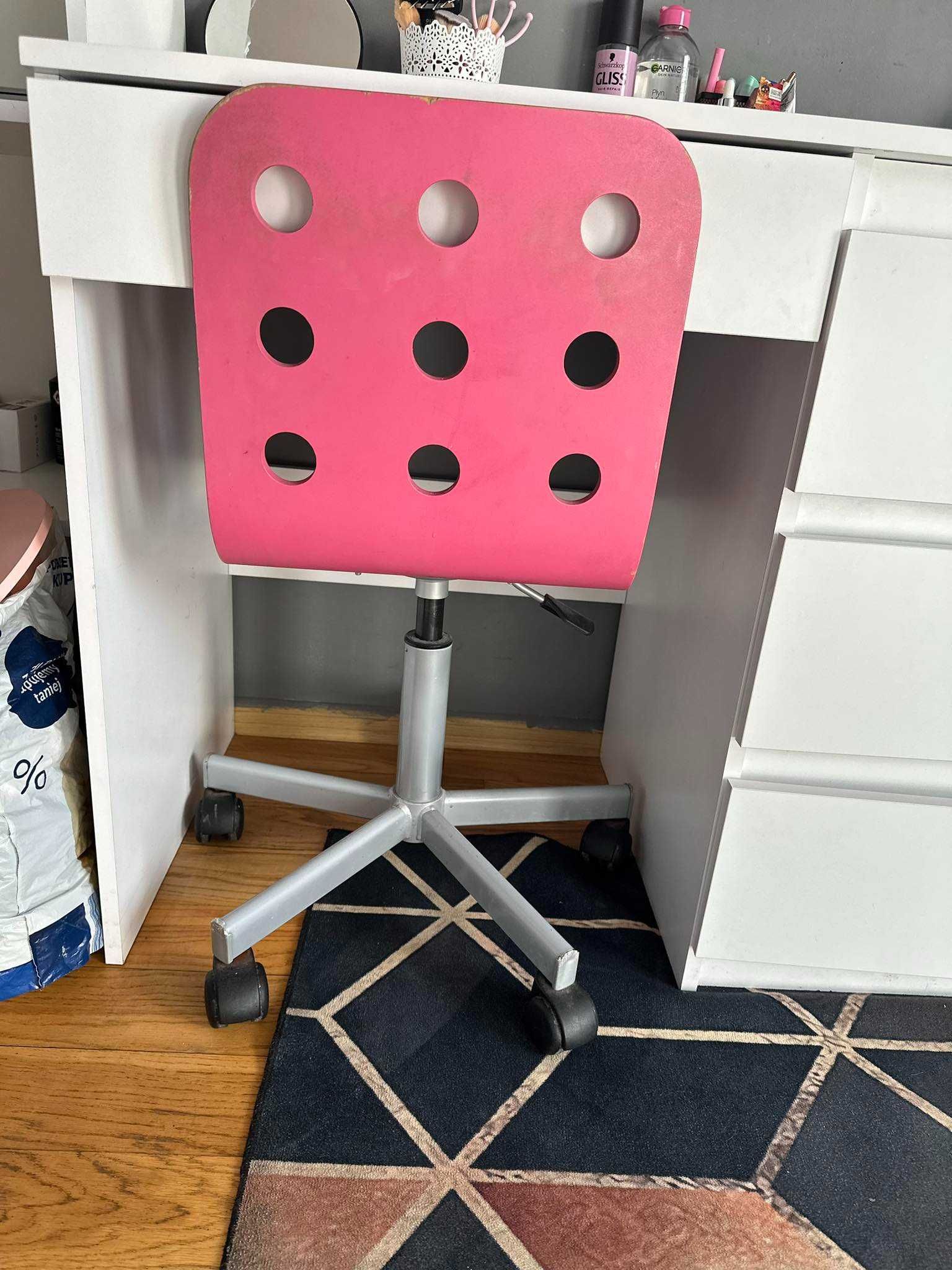 Krzesło różowe Ikea stan dobry