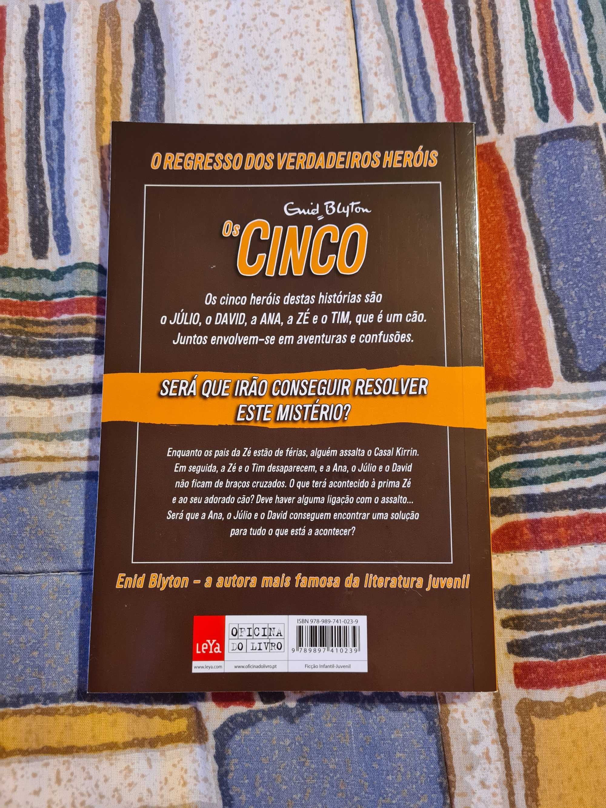 "Os Cinco" livros com marcador