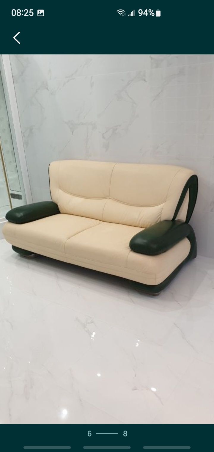 Кожанный диван новый