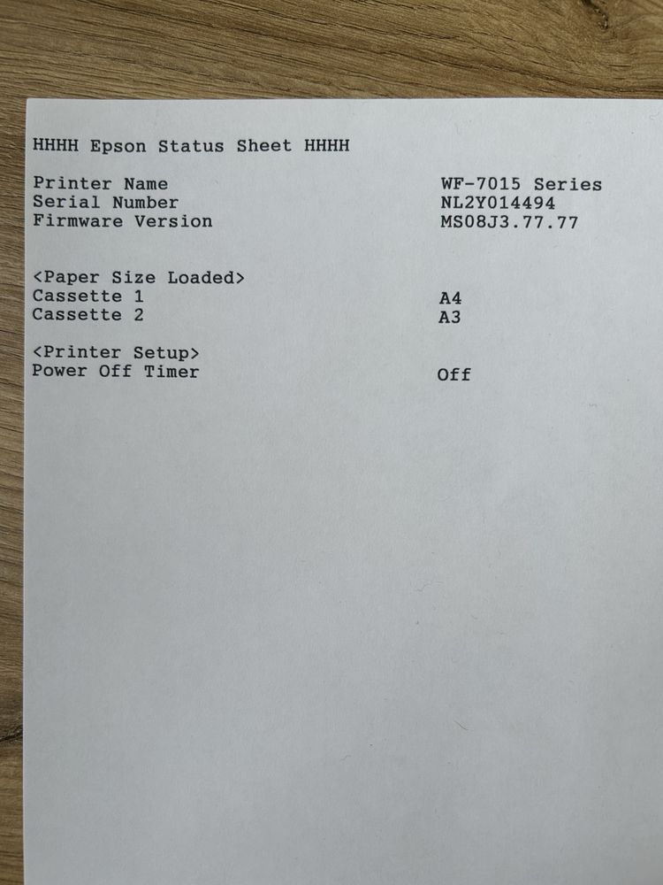 Epson WF 7015 А3 А4 формат