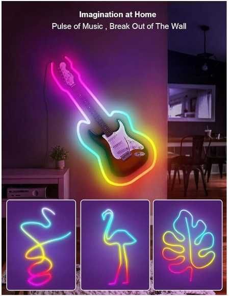 Taśma LED NEON RGBIC LpDisplay, DIY 3 m