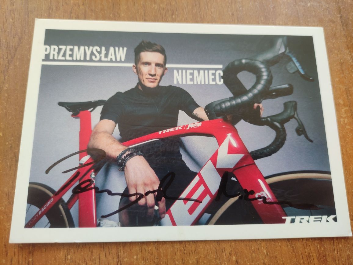 Autograf, podpis - Przemysław Niemiec Kolarz TREK PL Rower Sport TV