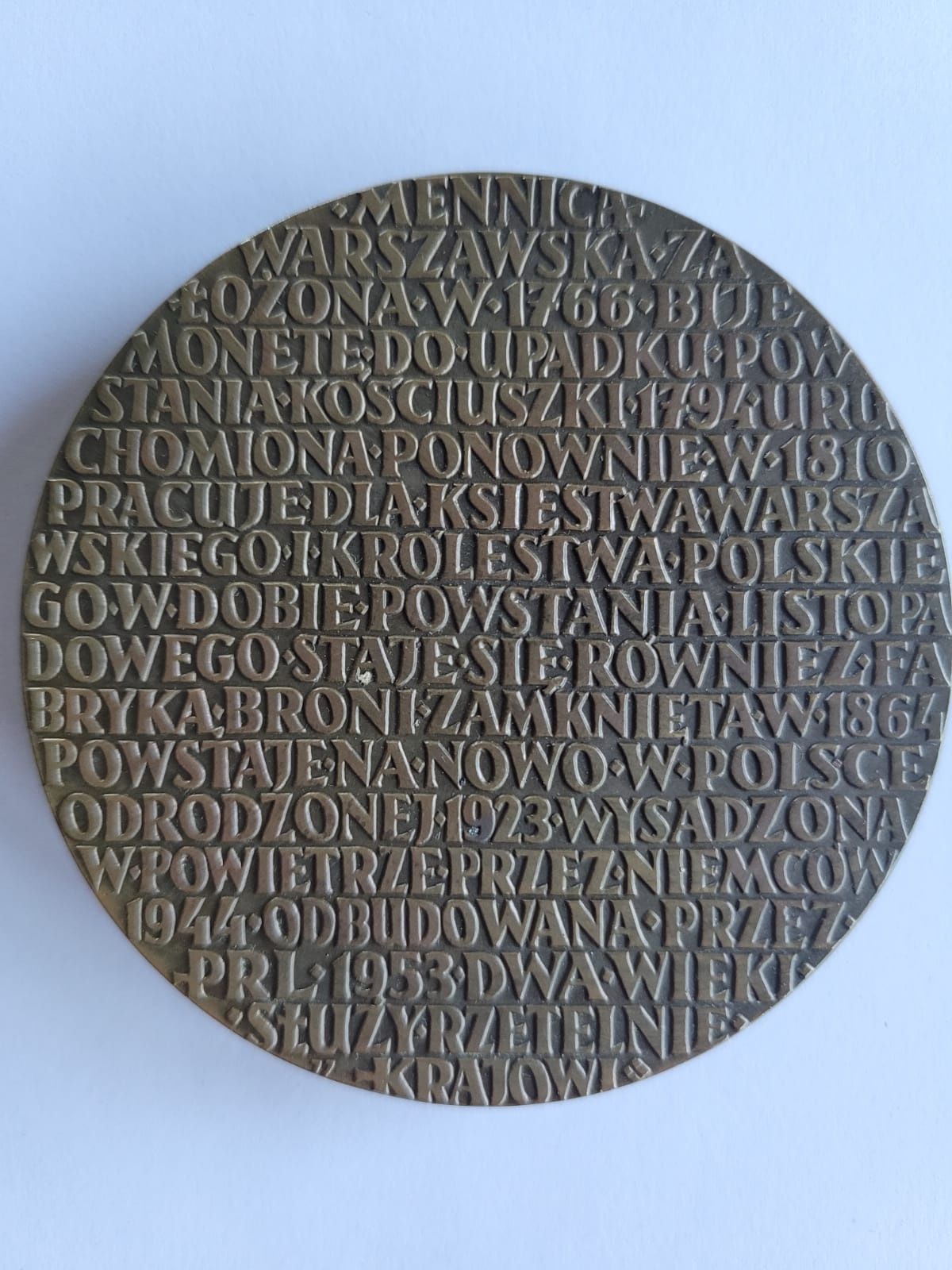 Medal pamiątkowy 200-lecie mennicy państwowej