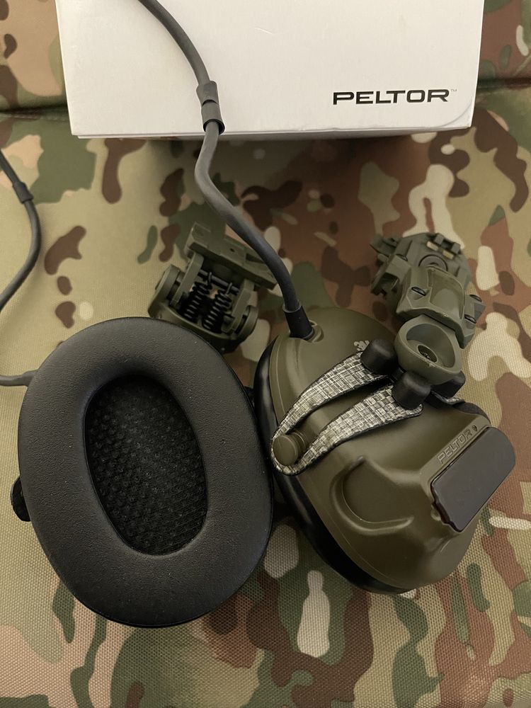Активні навушники 3M Peltor ComTac XPI + Кріплення Tеgris карбон ТОП‼️
