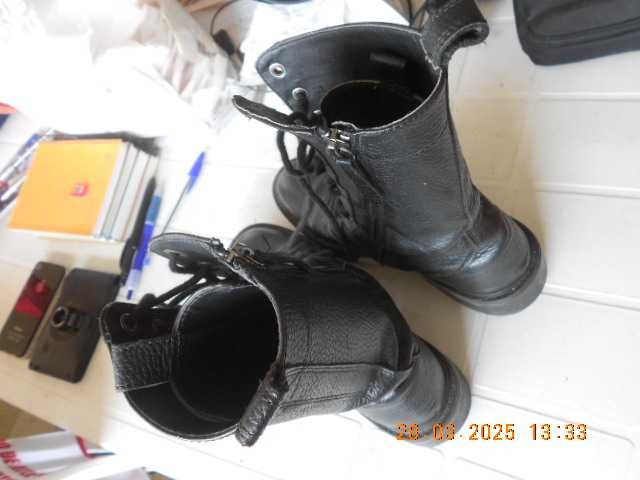botas zara cano curto couro 37 mulher ATENÇÃO LER O ANUNCIO