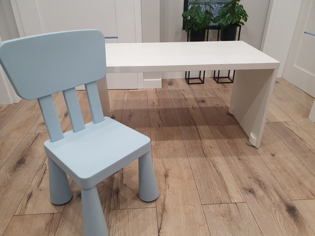 Biurko/ stolik Ikea Stuva białe dla dziecka 2-6 lat + krzesełko Mamut