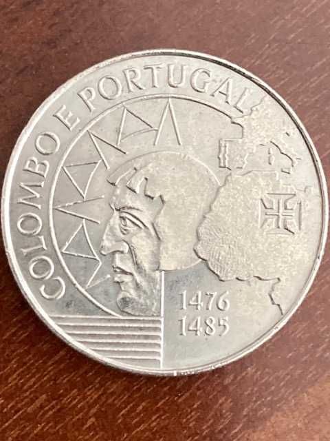 5 Moedas comemorativas 200 escudos (200$00) 1991 - Colombo e Portugal