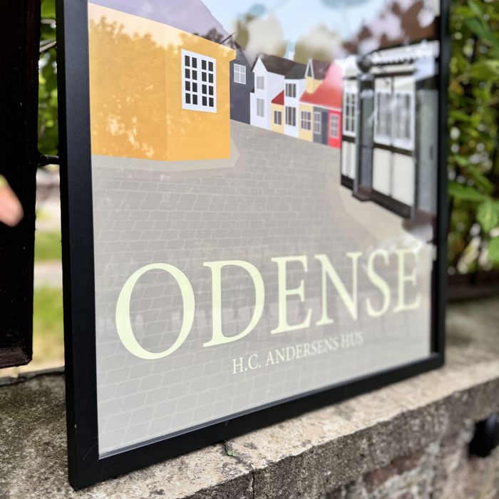 Plakat w ramie duńskiego Odense