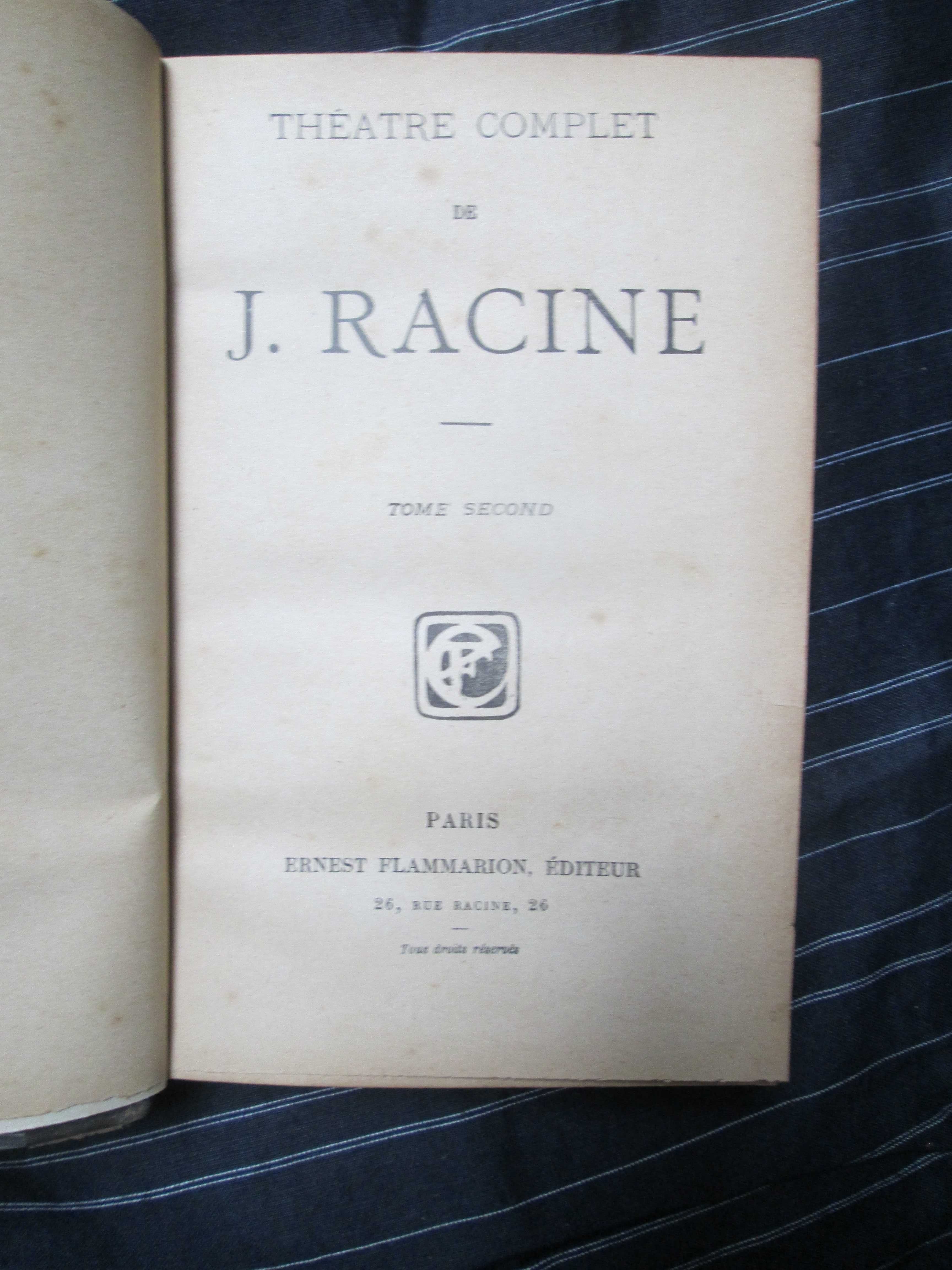 Teatro de Racine, edição em francês