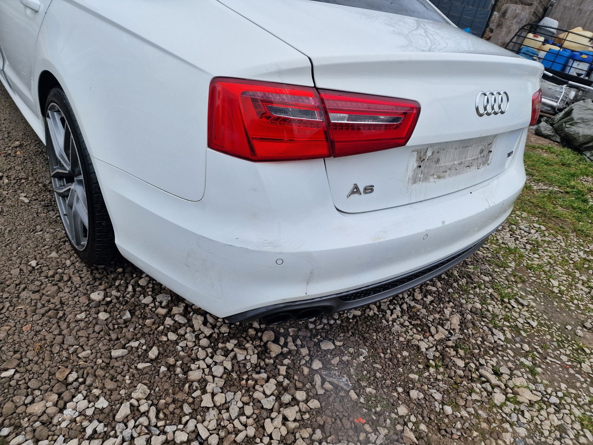 Audi a6 c7 sedan klapa bagaznika ly9c kompletna bez lamp