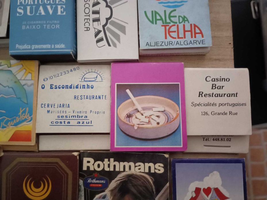 Coleção de Carteiras e Caixas de Fósforos