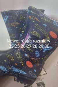 Kalosze nowe chłopiec motyw kosmos 25, 26,27,28,29,30