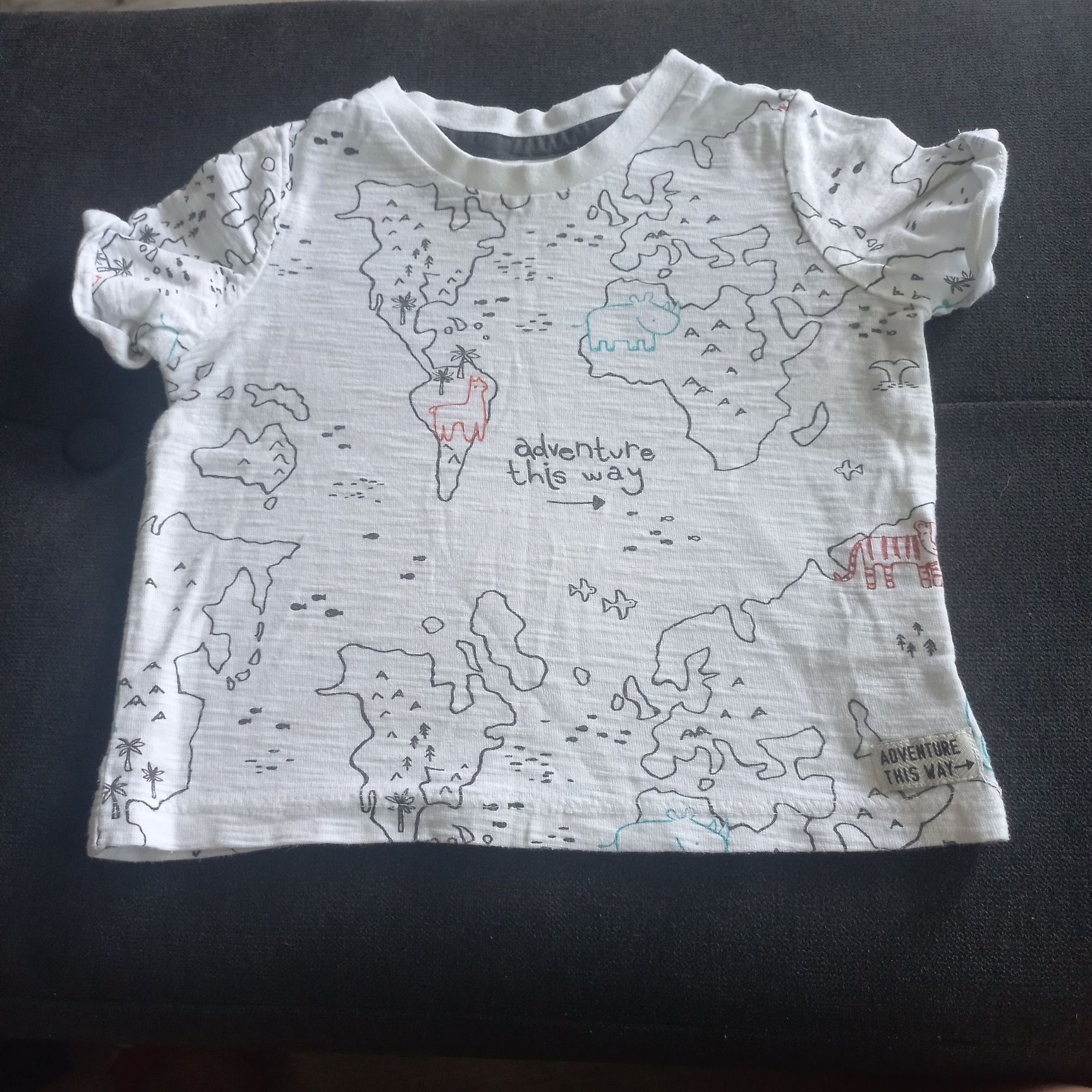Koszulka t-shirt krótki rękaw rozm 80 safari