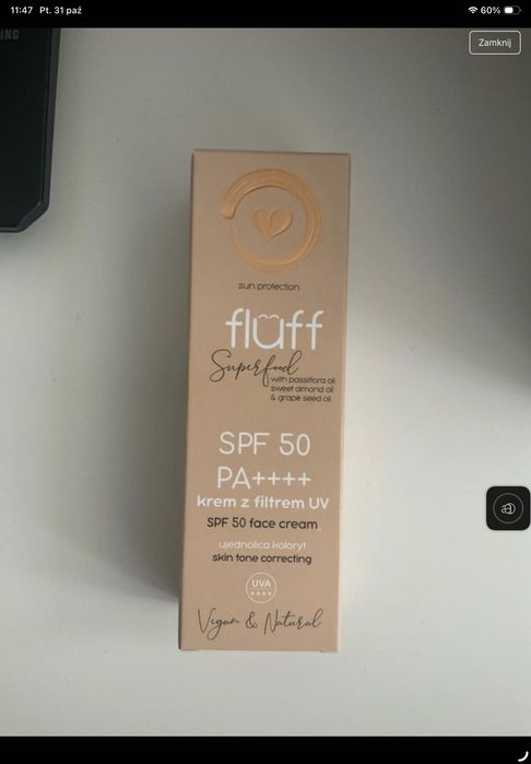 Krem SPF50 fluff