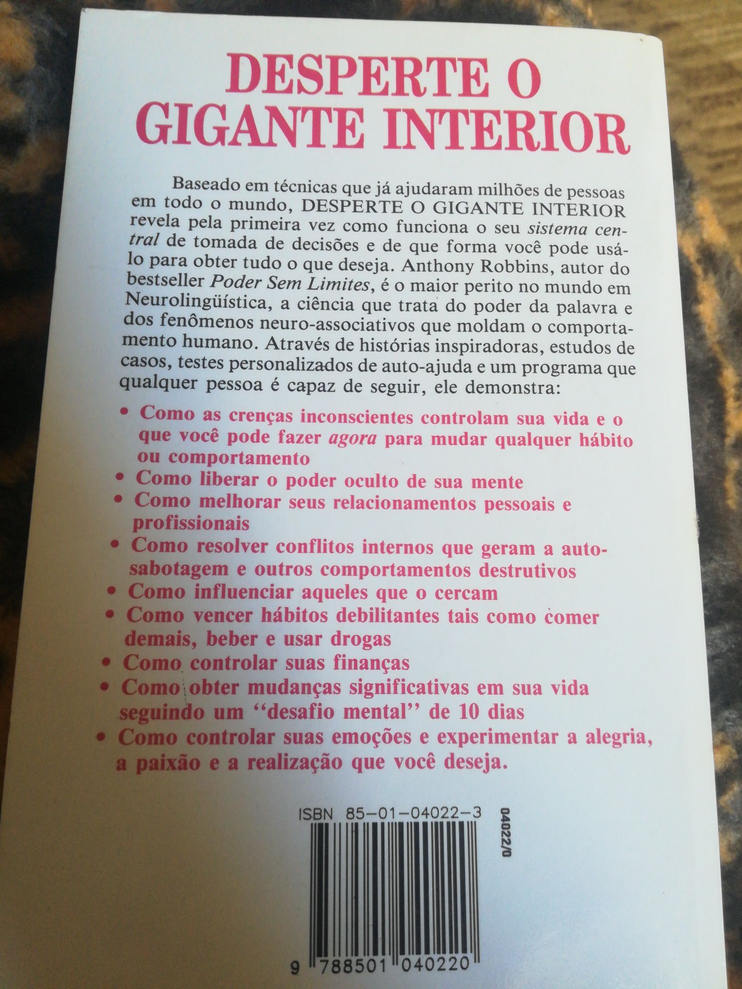 Livro "Desperte o Gigante Interior"