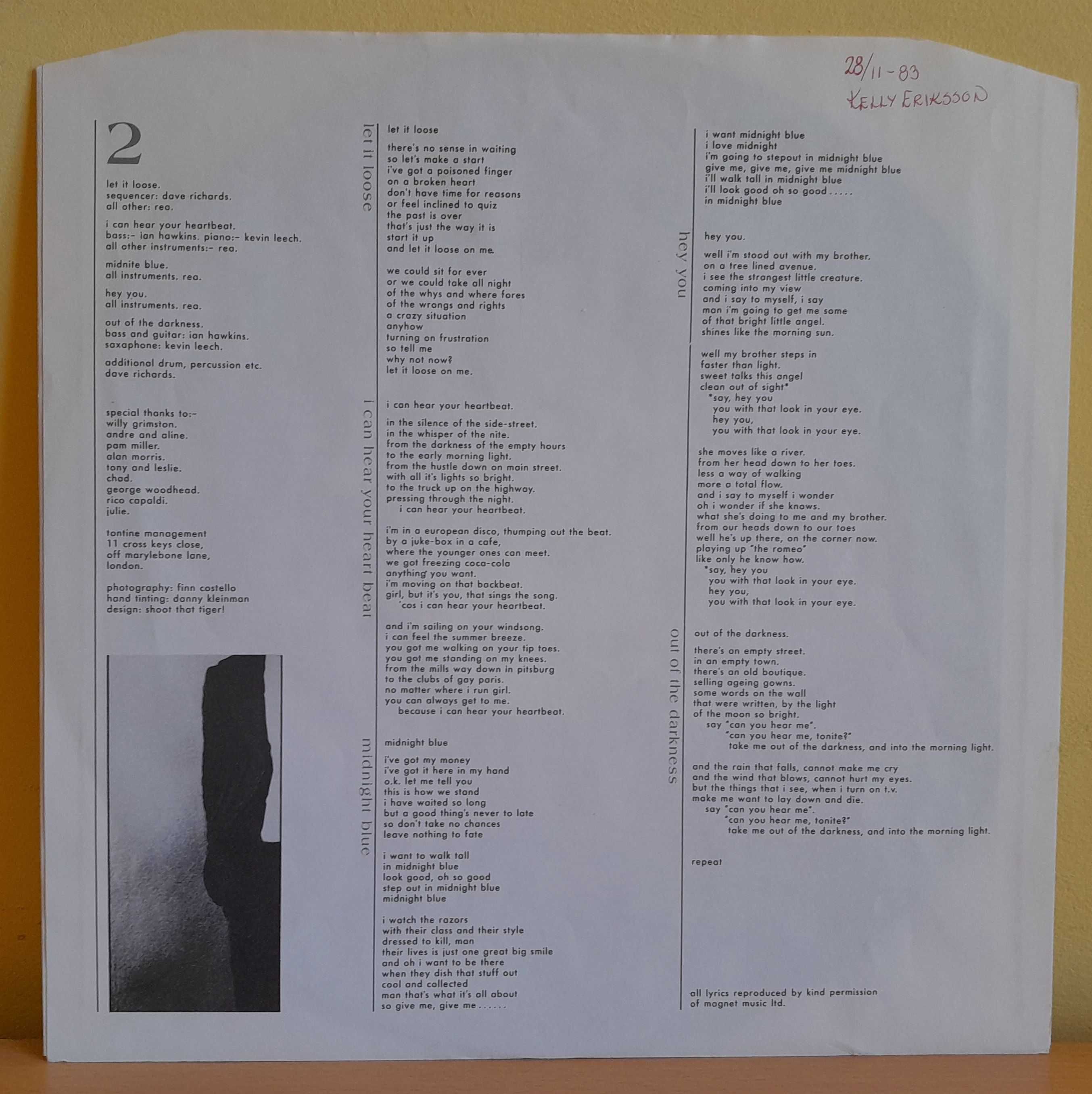 CHRIS REA – Water Sign Winyl / LP używany.