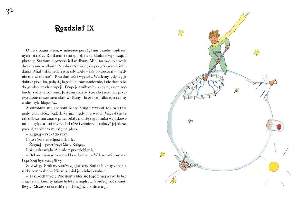 Książka Mały książę A. De Saint-Exupery oryginalne ilustracje