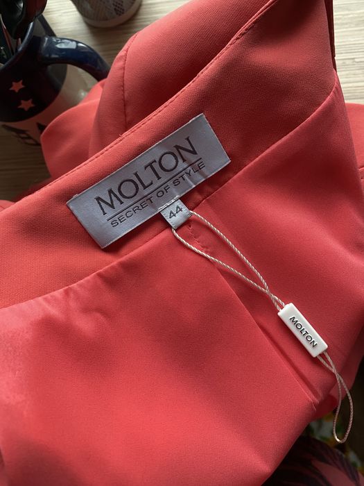 Nowy koralowy malinowy różowy żakiet krótka marynarka Molton L/XL