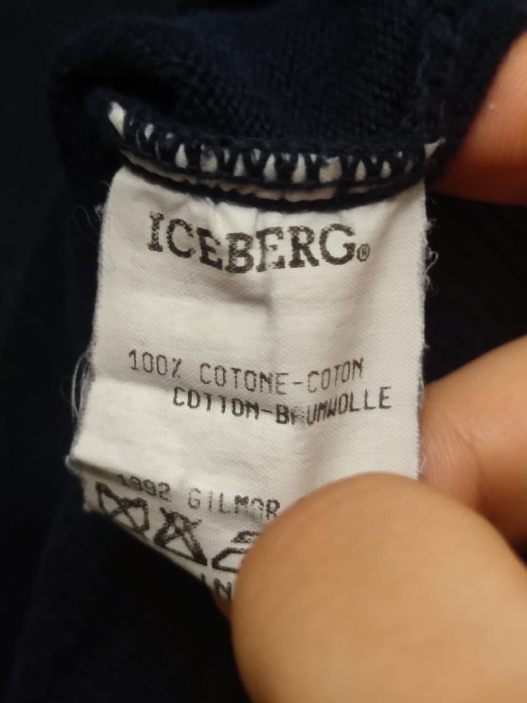 Sweter klasyczny Iceberg XL męski elegancki premium y2k bawełniany baw