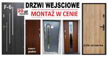 DRZWI do mieszkania z montażem zewnętrzne, wejściowe, wewnątrzklatkowe