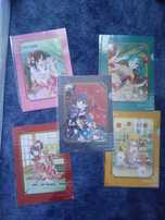 Monogatari zestaw clear files x 5 anime manga shinobu oshino