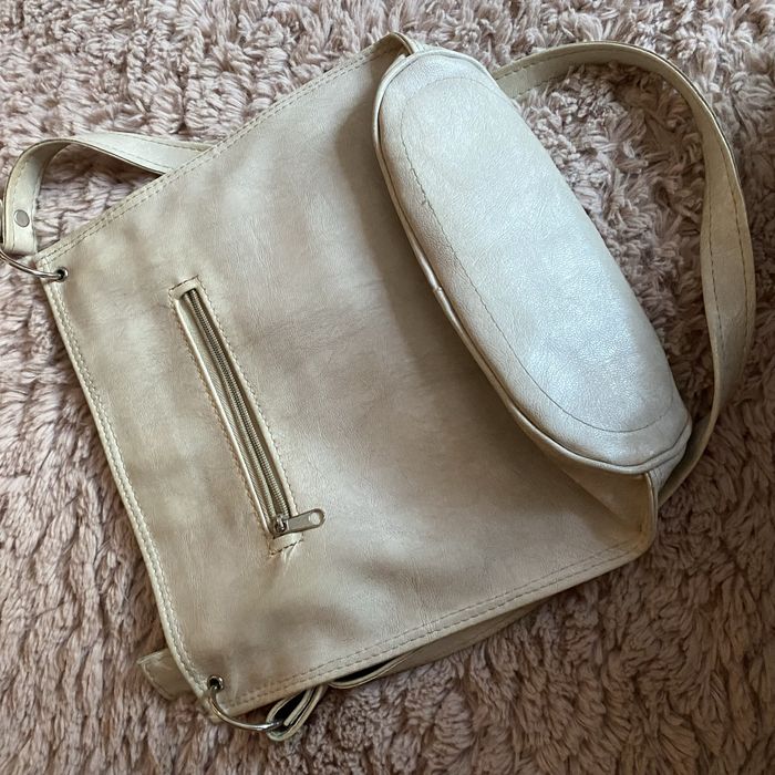 Beżowa torebka damska duża vintage.