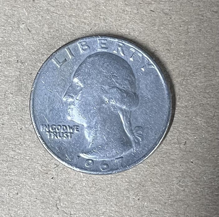 Moneta USA 25 centów – Washington Quarter 1967 – oryginał