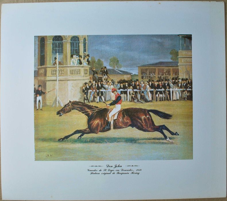 Reprodução em serigrafia de gravura Don John de 1838