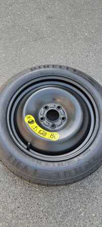 Запаска PIRELLI як НОВА T125 85 R16 5×108 d63,4 Докатка Запасне колесо