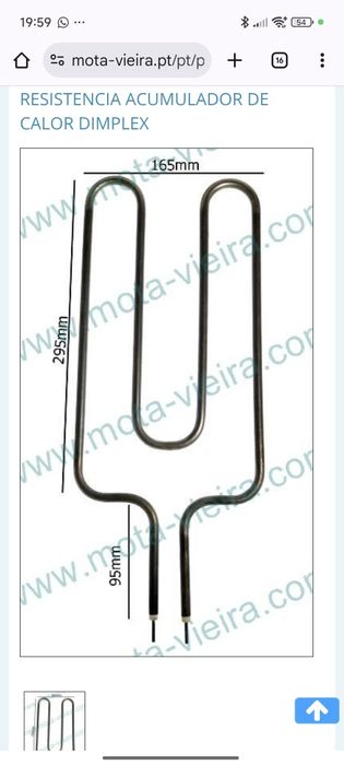 Resistência para aquecedor 850w