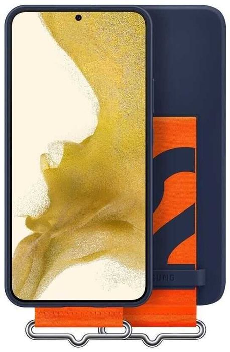 Оригинальный чехол Samsung Galaxy S22 Plus Silicone Cover With Strap