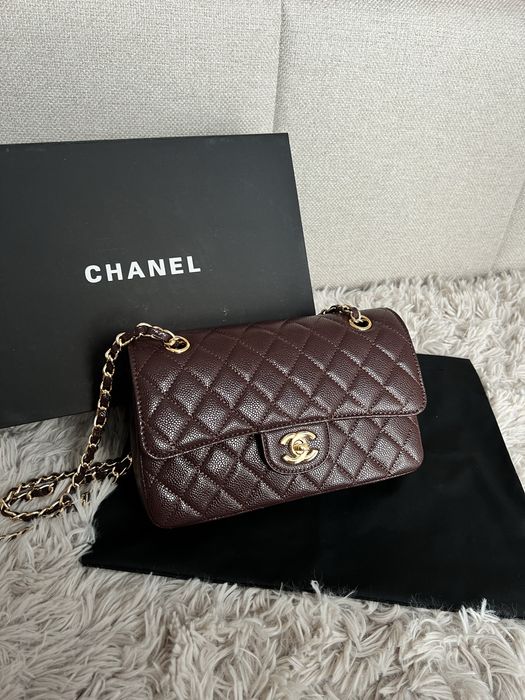 Bordowa torebka Chanel