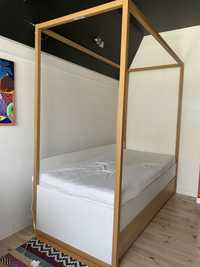 Łóżko młodzieżowe VOX ze stelażem i szufladą z dodatkowym materacem