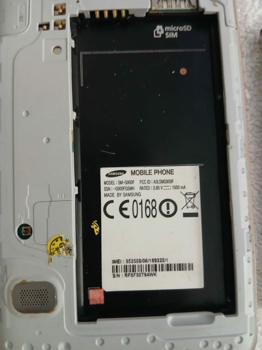 Samsung Modelo SM-G900F para peças Problema no Visor