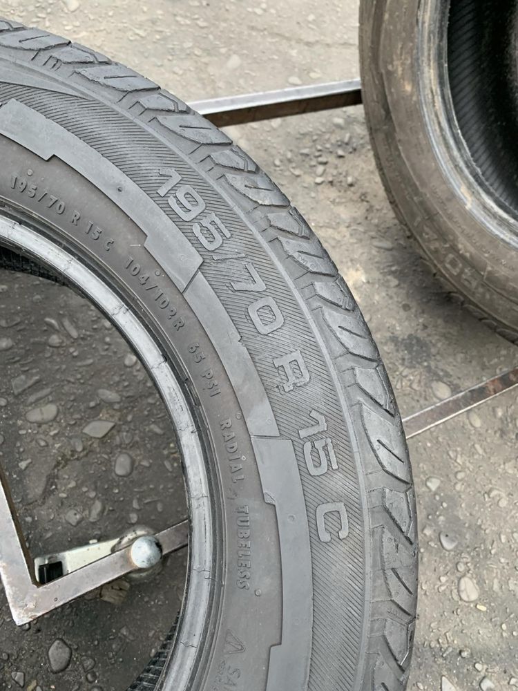 Шини 195/70 R15C  Uniroyal літо  7,5/9 мм