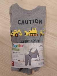 Nowy dres dresik niemowlęcy chłopięcy Lupilu 74/80 bluza spodnie