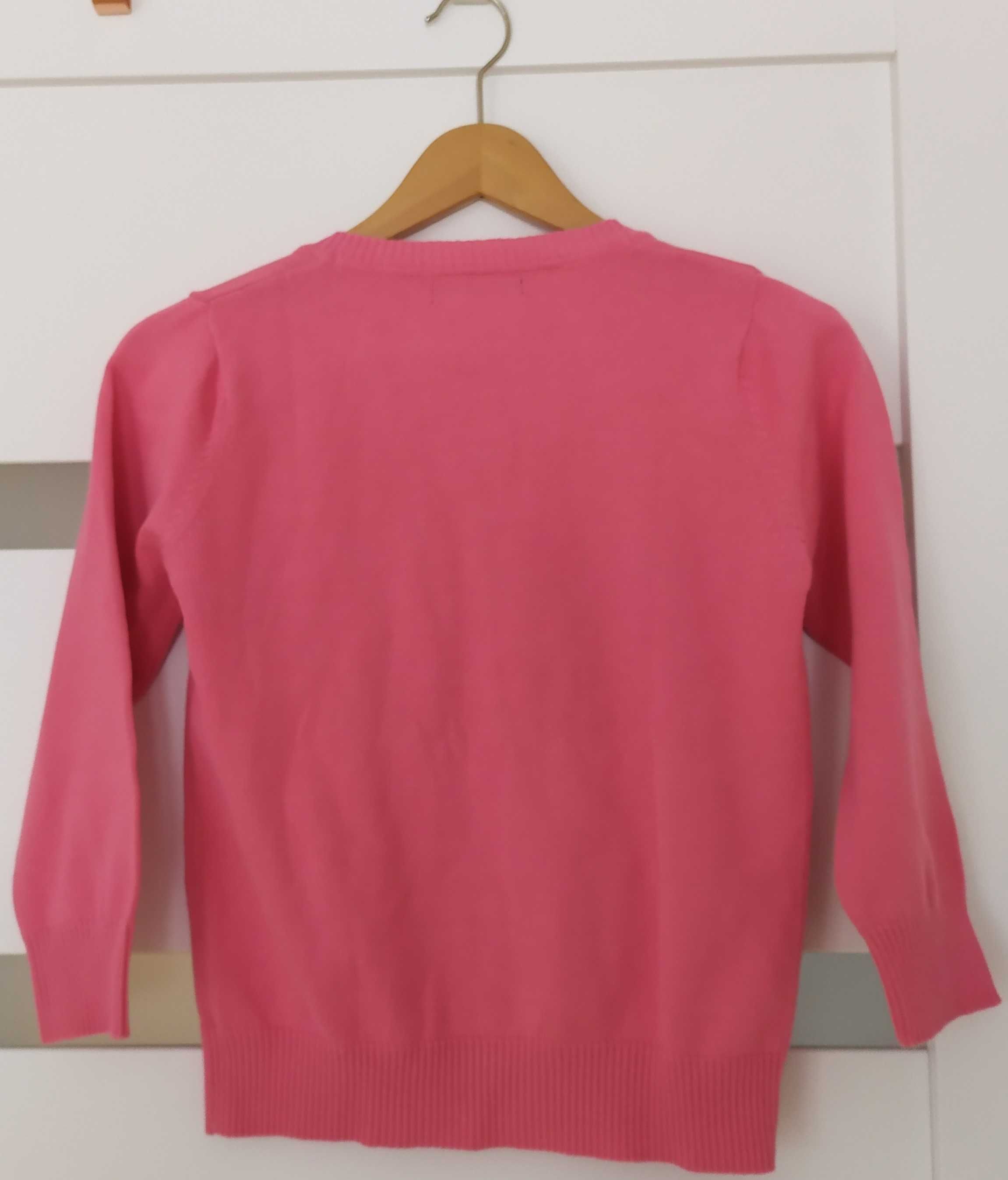 Sweter kardigan DUNNES koral róż 36-38