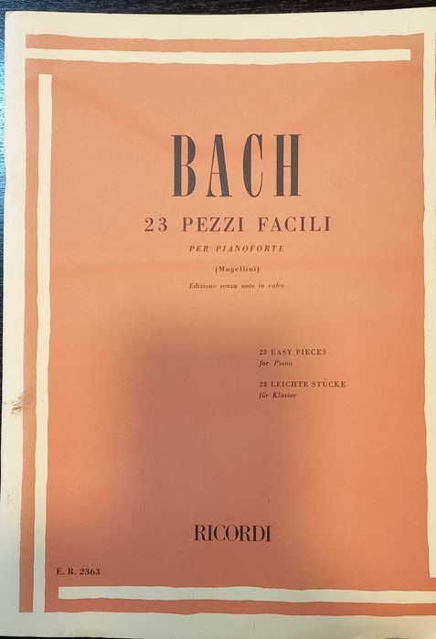 BACH 23 PEZZI FACILI PER PIANO 23 peças fáceis