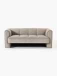 Sofa Westwing Bobi (2-osobowa) Jasnobrązowa tkanina