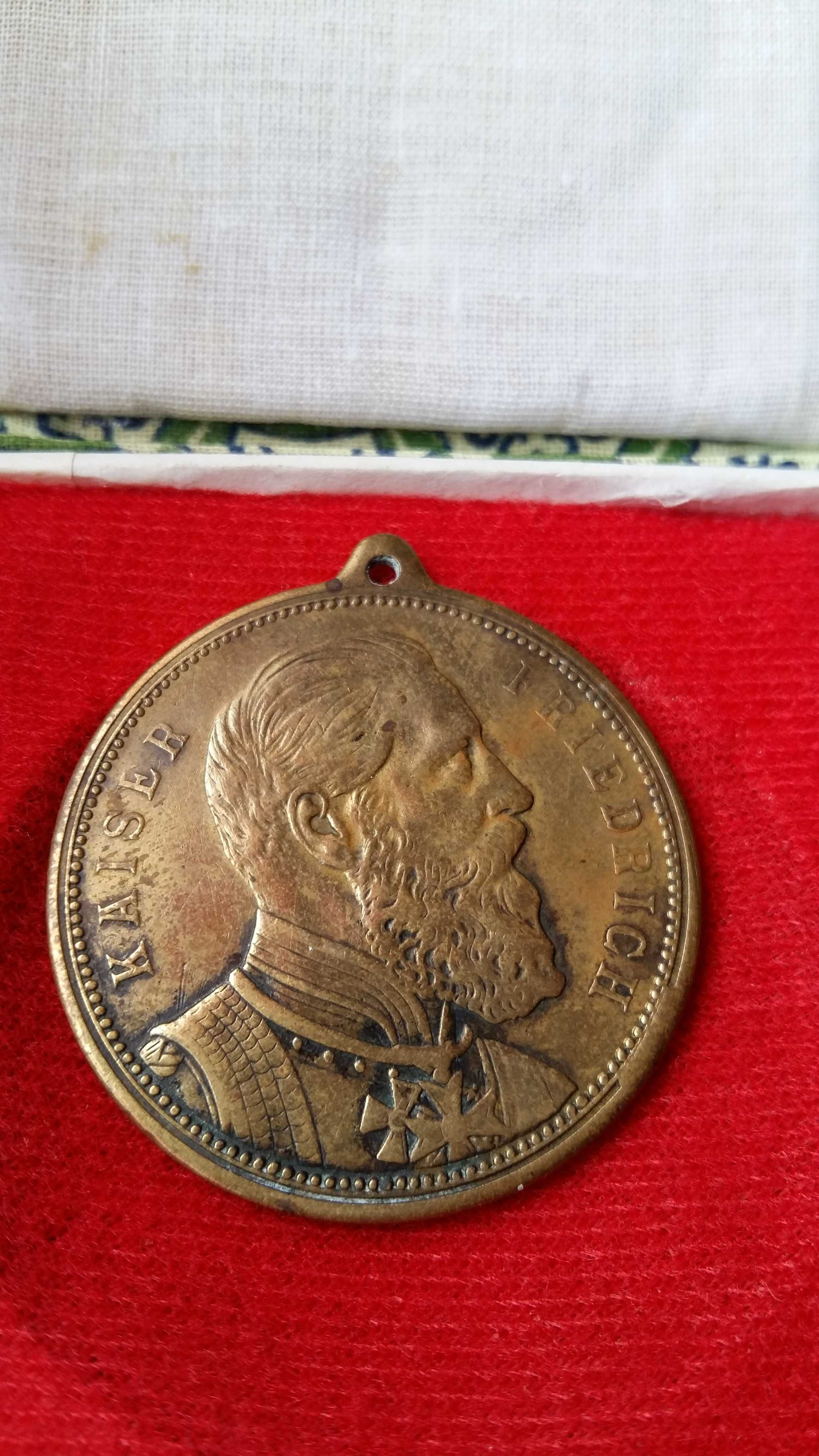 Medal brąz Kaiser Friedrich z 1888 rok.