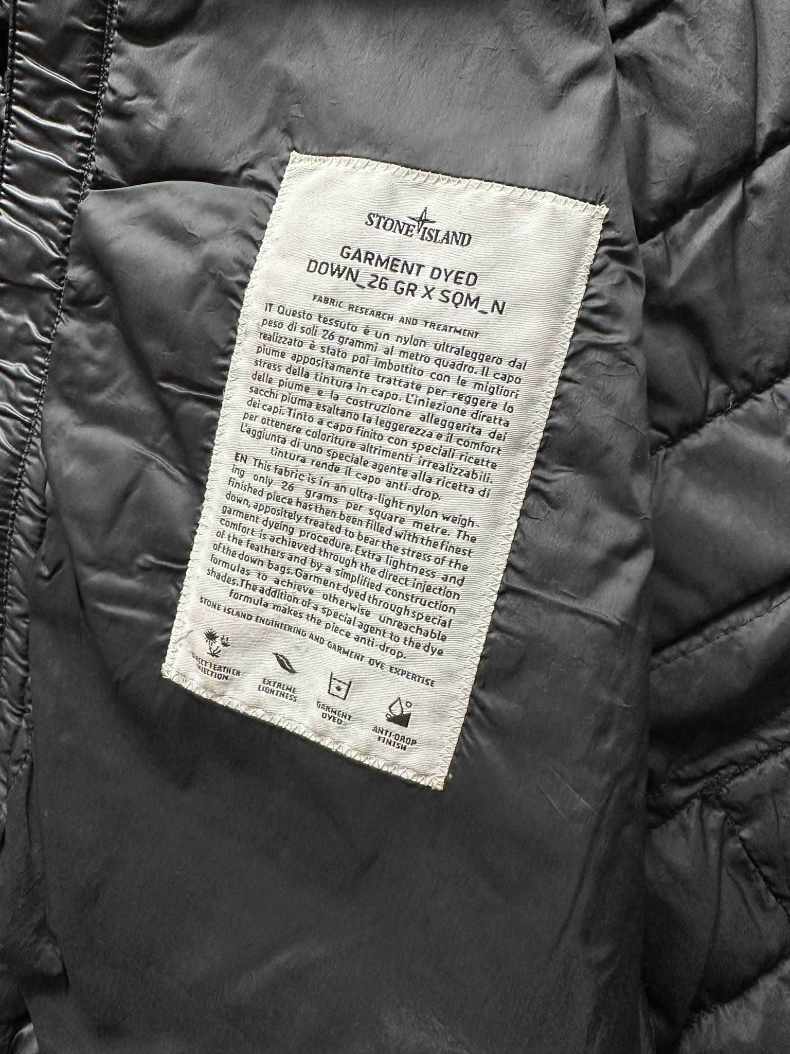 Kurtka pikowana Stone Island Garment Dyed Down oryginał r. XL