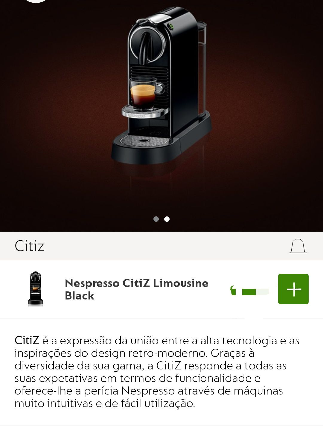 Máquina de Café Nespresso CitiZ