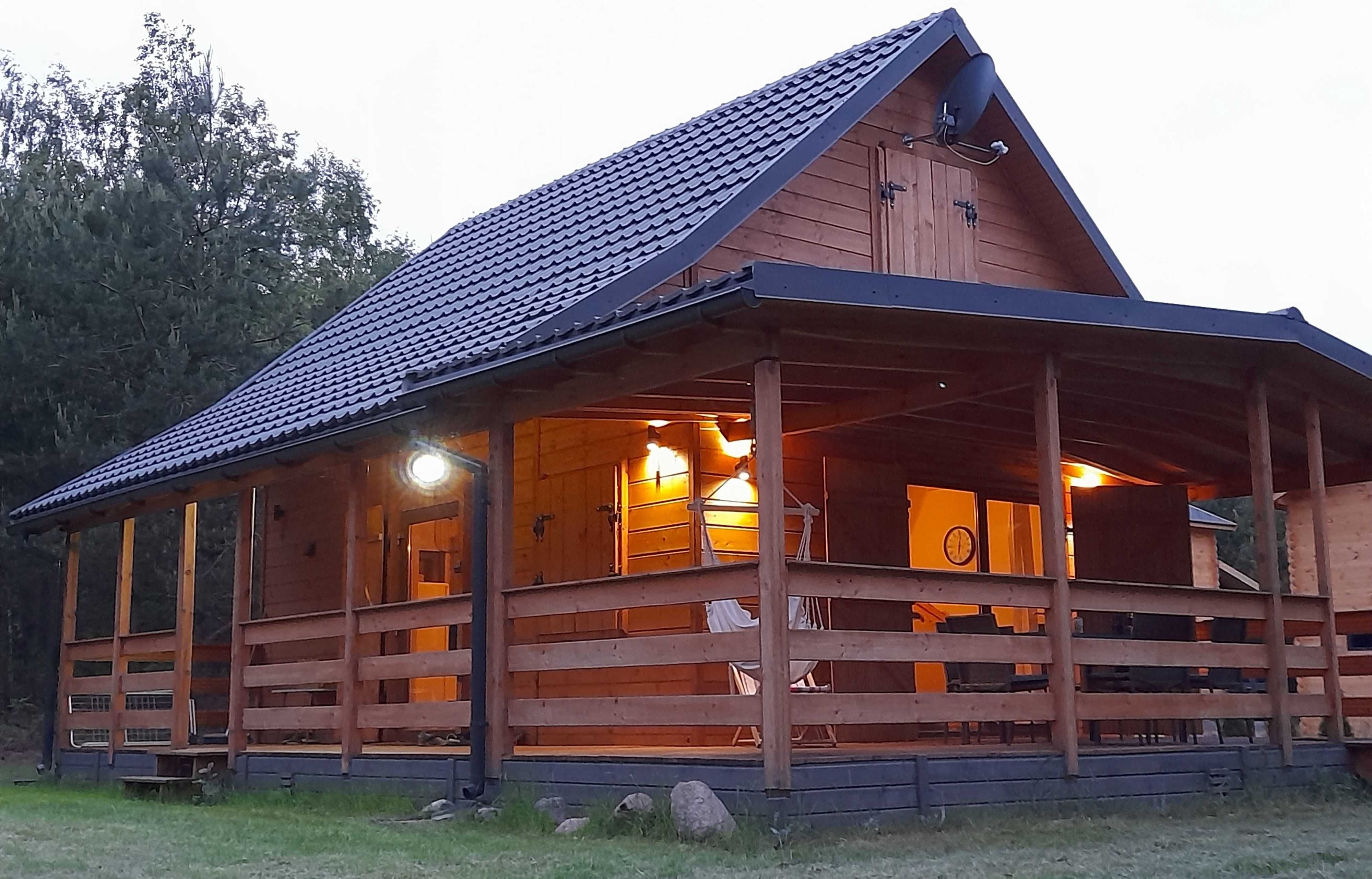 Domek letniskowy caloroczny Sauna Jezioro las natura