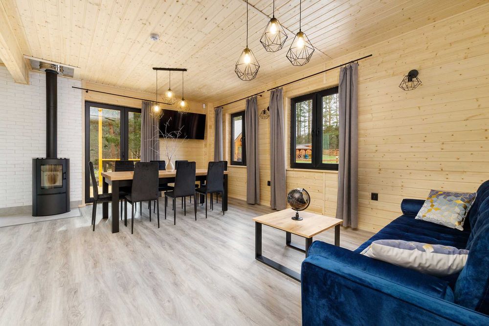 Dom letniskowy dla 11os. z podgrz. basenem, balią i sauną na Mazurach