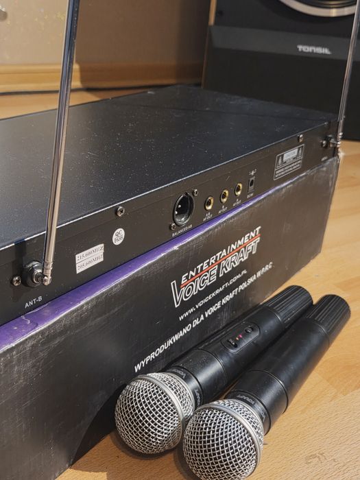 Mikrofony bezprzewodowe Voice Kraft VK-V350 – zestaw